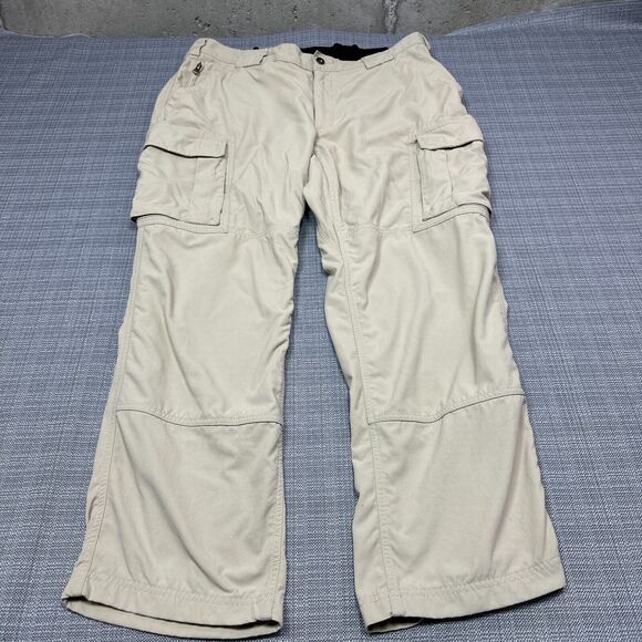Duluth Trading Pants Mens XL x30 Tan Dry on the Fly Cargo 100% Nylon Hiking Work - Picture 1 of 10